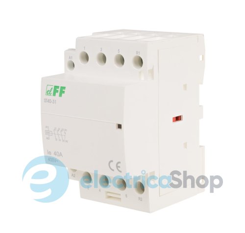 Контактор модульний ST40-31, 3NO+1NC, 40А/230V, DIN F&F