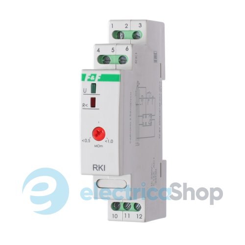 Реле контроля изоляции RKI F&F DIN 1ПК 16А 230V 500-1000 кОм