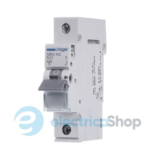 Автоматический выключатель 1-п, 40A , B, 6kA, Hager MBN140A