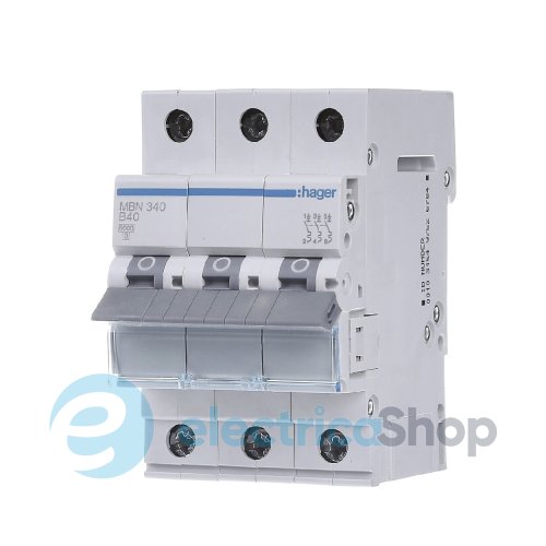 Автоматический выключатель 3-п, 40A , B, 6kA, Hager MBN340