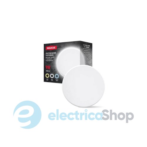 Світильник світлодіодний MAXUS MWL 9W 3CCT IP65 WH Circle (1-MWL-9W-WHC)