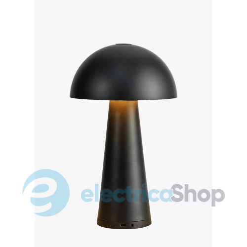 Настільна лампа MARKSLOJD Fungi Rechargeable Matt Black 108655