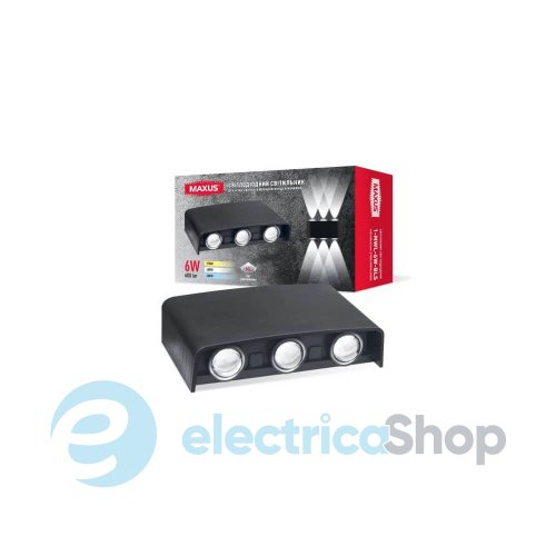 Світильник світлодіодний MAXUS MWL 6W 3CCT IP65 BL Square (1-MWL-6W-WHS)