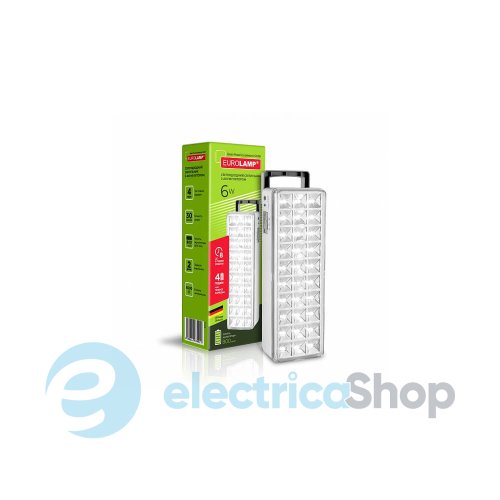 EUROLAMP светодиодный аварийный светильник с аккумулятором 30 SMD 6W 6500К EM-30SMD/6W