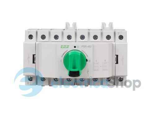 Переключатель 1-0-2 с поворотной ручкой 4P 63A F&F PSR-463