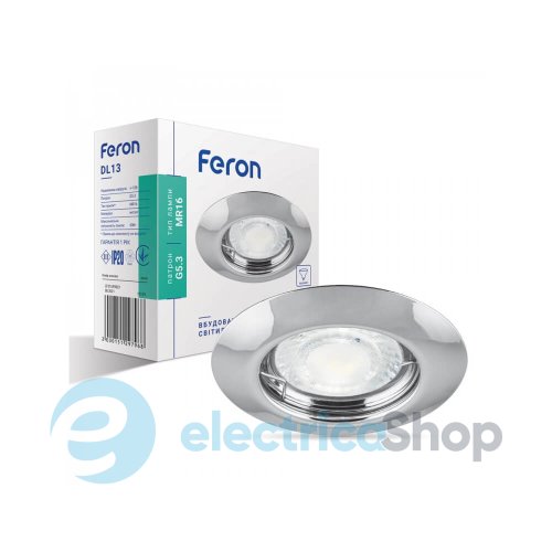 Встроенный светильник Feron DL13 хром 15129