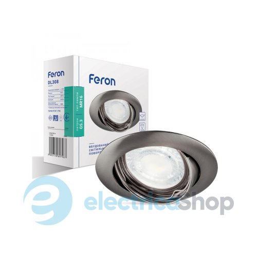 Вбудований світильник Feron DL308 титан 15069