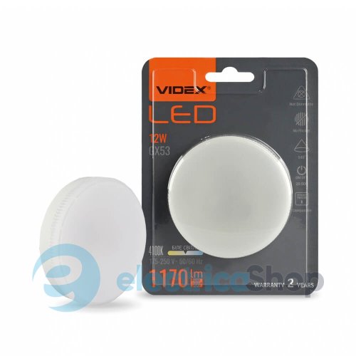 LED лампа VIDEX GX53 12W 4100K 220V