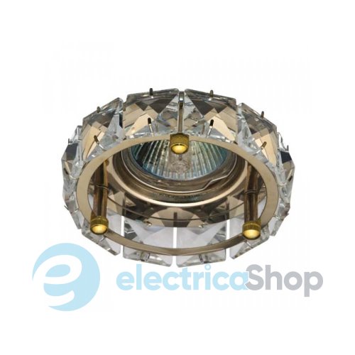 Встроенный светильник Feron CD4525 прозрачный золото 28192