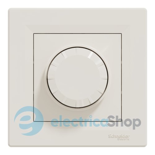 Поворотный LED диммер RC 3-370Вт  Asfora Schneider Electric EPH6800123 крем