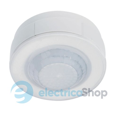 Датчик руху 360°, 1НВ контакт, 10A AC1/230V~, виявлення Ø20м, EER513 Hager, зовнішній монтаж