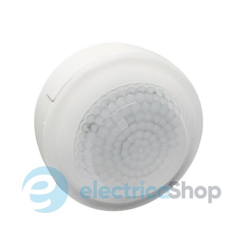 Датчик движения высотный 360°, 1НО контакт, 10A AC1/230V~, высота обнаружения 8м, EER518 Hager, наружный монтаж