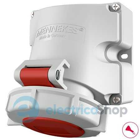 Розетка настінна 16A 4п 6г 400В, IP67, MENNEKES 9322