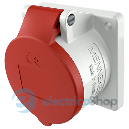 Розетка панельна 32A 5п 6г 400В, IP44 з TwinCONTACT, MENNEKES 1797