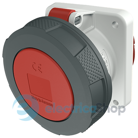 Розетка панельна 63A 4п 6г 400В, IP67, MENNEKES 1124A