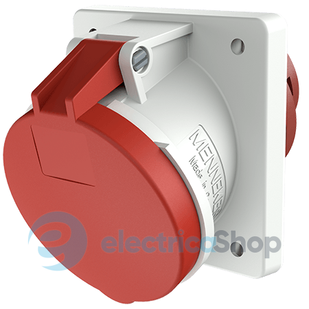 Розетка панельна 63A 5п 6г 400В, IP44 (нахил 20°), MENNEKES 1155A