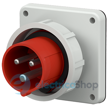 Штекер панельный 16A 4п 6г 400В, IP67, MENNEKES 827