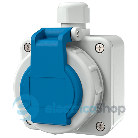 Настенная розетка SCHUKO 16A 2п+З 230В, IP68, MENNEKES 10863