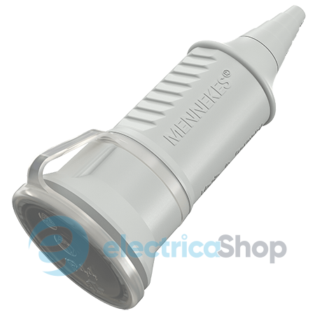 Розетка кабельна SCHUKO 16A 2п+З, 230В, IP44 сіра, MENNEKES 10751