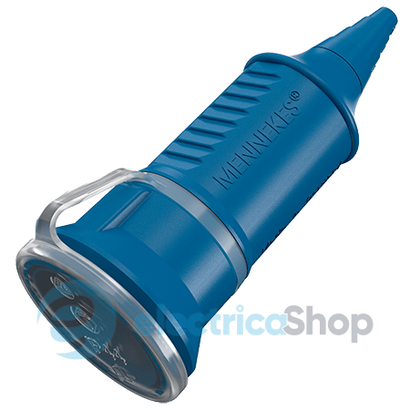 Розетка кабельная SCHUKO 16A 2п+З, 230В, IP44 синяя, MENNEKES 10843