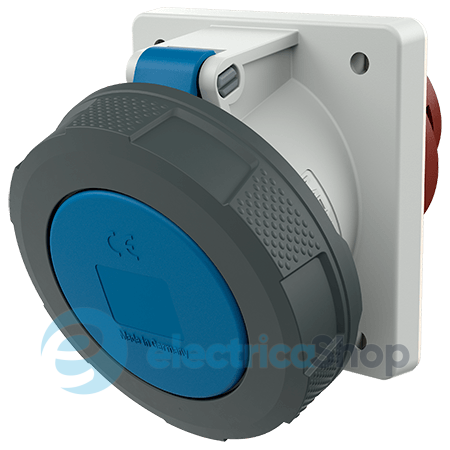 Розетка панельна 63A 3п 6г 230В, IP67 (нахил 20°), MENNEKES 2180A