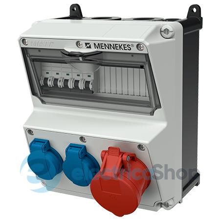 Модуль AMAXX 260x225 мм з роз'ємами 1xCEE16А5п 2xSchuko 1xMCB16А3п/C 2xMCB16А1п/C IP44, MENNEKES 920006