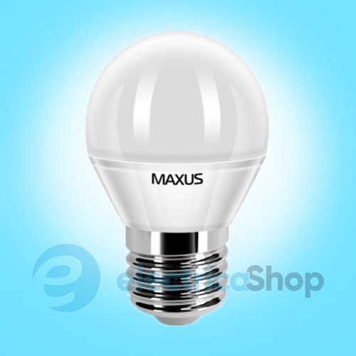 Светодиодная лампа MAXUS LED G45 F 5W 3000K 220V E27 AP (1-LED-365) (Снята с производства)