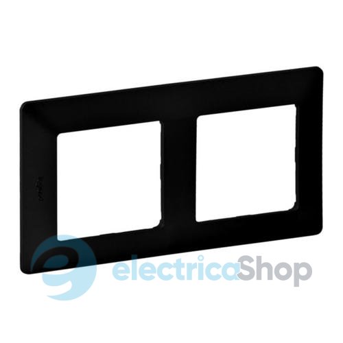 Рамка 2-я Valena Life Black 754252 чёрный матовый