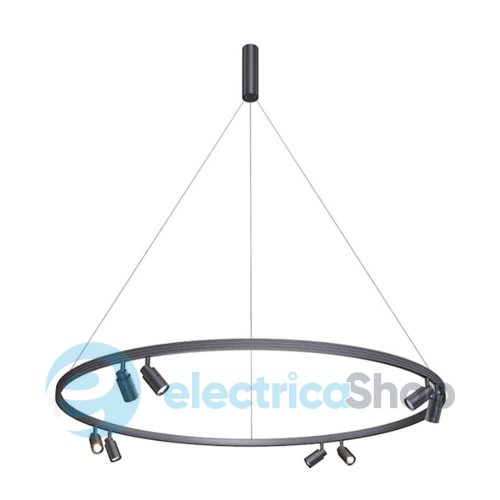 Подвесной светильник с трековыми спотами Kloodi KD-RGLL SPOT-8 1600 4К BK
