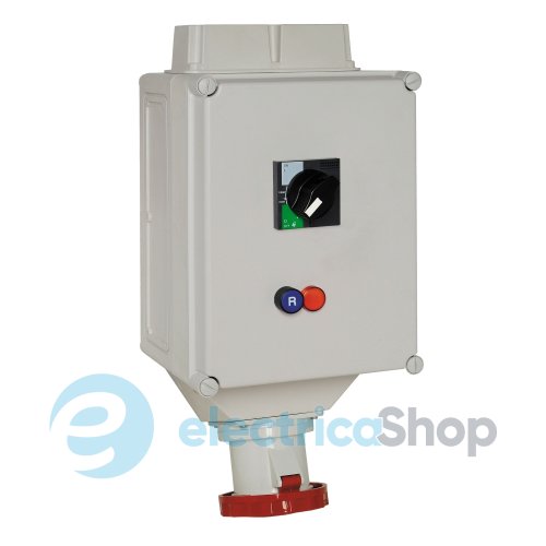 Розеточний блок з мех.блокування 125A 3P+E, 6г, 380V/AC IP65, SE Kaedra Box 82495