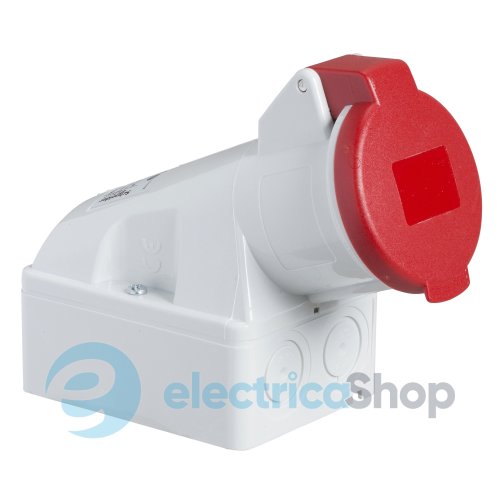 Промышленная розетка PratiKa 16 A, 3P+E, 6ч, 380-415V/AC IP44, SE Kaedra Box 83108