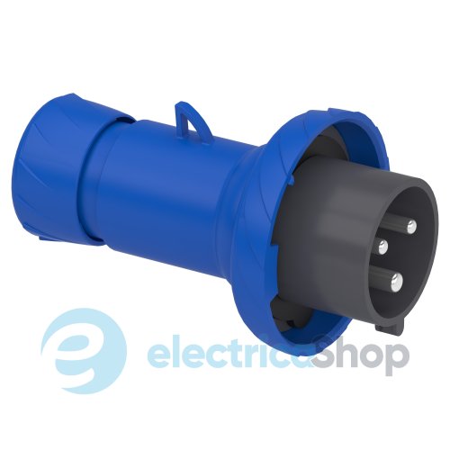Вилка кабельная прямая 32A 2P+E, 6ч, 200-250V/AC IP67, SE PratiKa PKE32M723