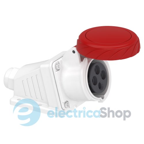 Розетка настенная 16А 3P+E, 6ч, 380V/AC IP67, соединение винтами, SE Kaedra Box PKF16W734