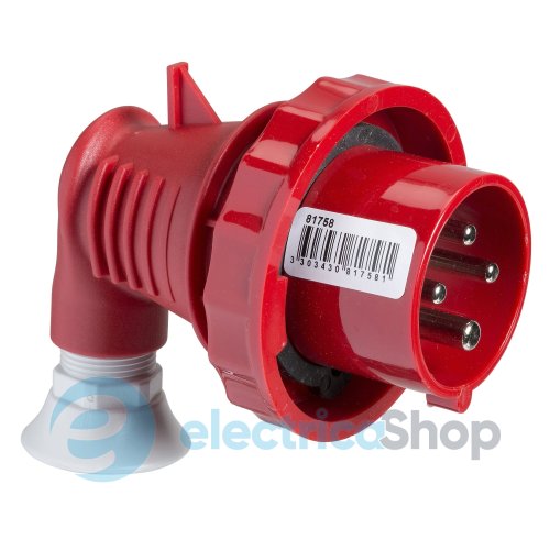 Кабельная вилка 90° 16А 3P+E, 6ч, 380V/AC IP67, SE Kaedra Box 81758