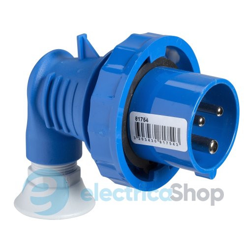 Кабельная вилка 90° 32А 2P+E, 6ч, 250V/AC IP67, SE Kaedra Box 81766