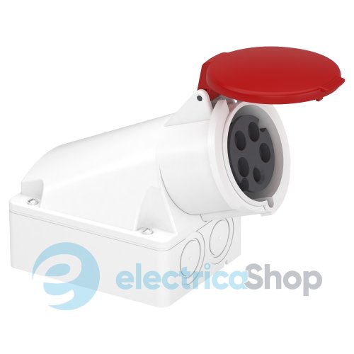 Промышленная розетка PratiKa 32A 3P+N+E, 6ч, 380-415V/AC IP44, SE Kaedra Box 83121