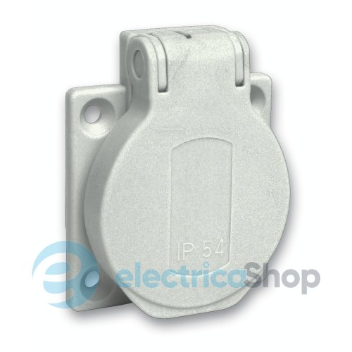 Розетка SСHUKO сіра 50Х50 250V/AC/16А IP54 Б, SE Kaedra Box PKS51G