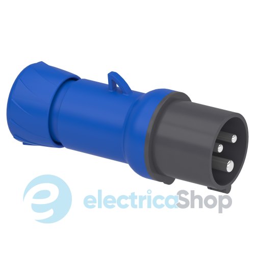 Вилка кабельная прямая 16A 2P+E, 6ч, 200-250V/AC IP44, SE PratiKa PKE16M423