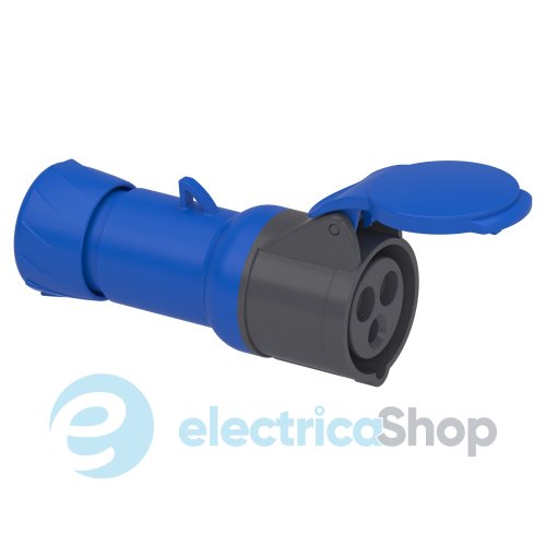 Розетка кабельная прямая 16A 2P+E, 6ч, 200-250V/AC IP44, SE PratiKa PKF16M423