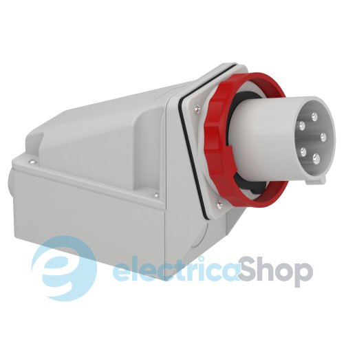 Вилка настенная 63А 3P+N+E, 6ч, 380V/AC IP67, соединение винтами, SE Kaedra Box 81583