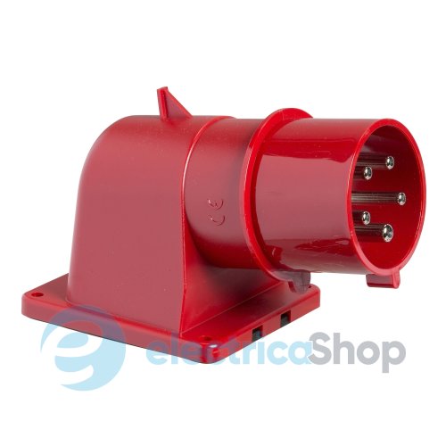 Вилка панельна 16А 3P+E, 6г, 380V/AC IP44, SE Kaedra Box 81808