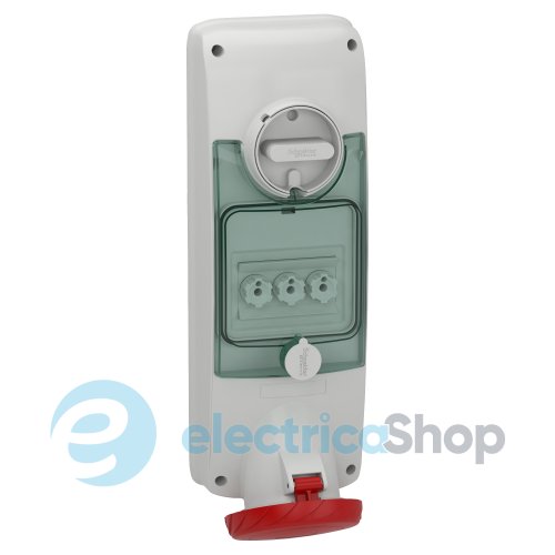 Розетка с предохранителем и блокировкой 63А 3Р+N+Е, 6ч, 415V/AC IP65, SE Kaedra Box PKB63V535