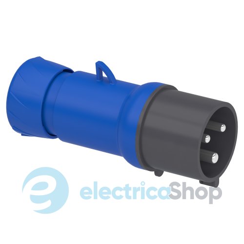 Вилка кабельная прямая 32A 2P+E, 6ч, 200-250V/AC IP44, SE PratiKa PKE32M423