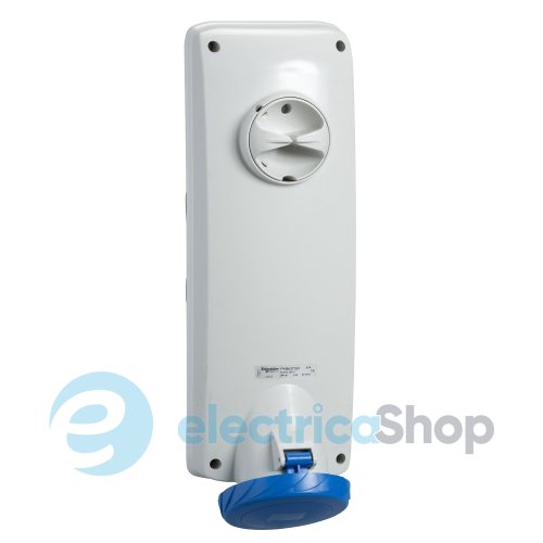 Розетка с выключателем и блокировкой 63А 2Р+Е, 6ч, 250V/AC IP65, SE Kaedra Box PKB63T523