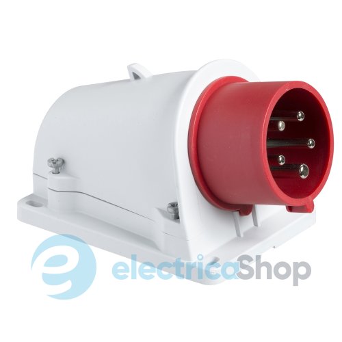 Вилка кабельная настенная 16А 3P+E, 6ч, 380V/AC IP67, быстрое подключение, SE Kaedra Box PKX16W434