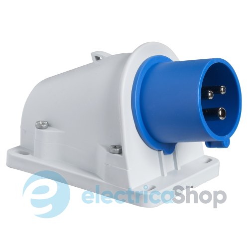 Вилка кабельная настенная 32A 2P+E, 6ч, 250V/AC IP67, быстрое подключение, SE Kaedra Box PKX32W423
