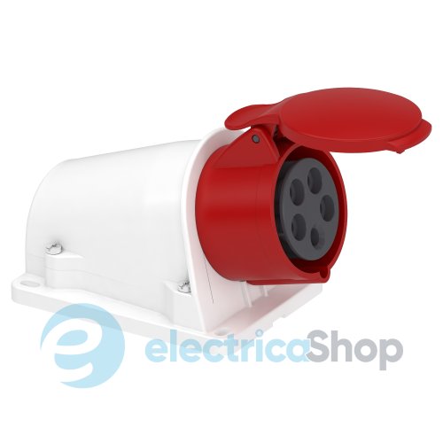 Розетка настенная 16А 3P+N+E, 6ч, 380V/AC IP44, быстрое подключение, SE Kaedra Box PKY16W435