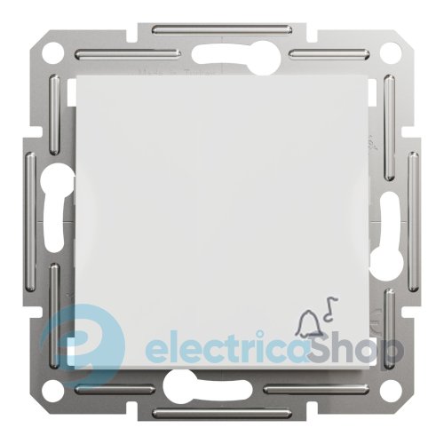 Кнопка 1-кл. "Звонок" Asfora Schneider Electric EPH0870121 белая (без рамки)