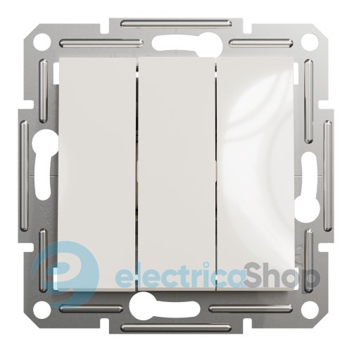 Выключатель 3-кл. Asfora Schneider Electric EPH2170123 крем (без рамки)