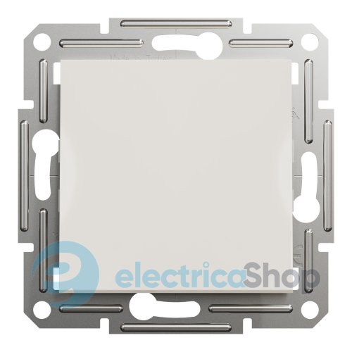 Кнопка 1-кл. самозажимной контакт Asfora Schneider Electric EPH0770123 крем (без рамки)